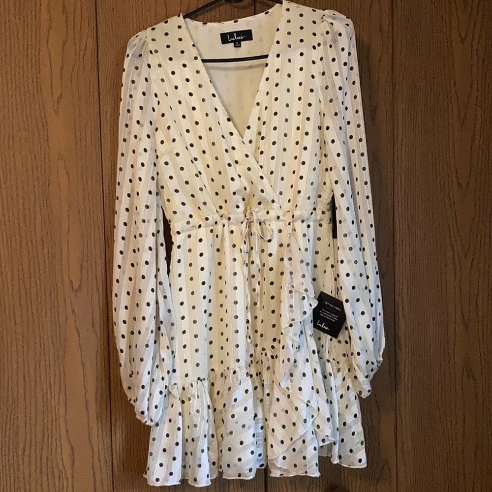 NWT lulus polka dot mini dress